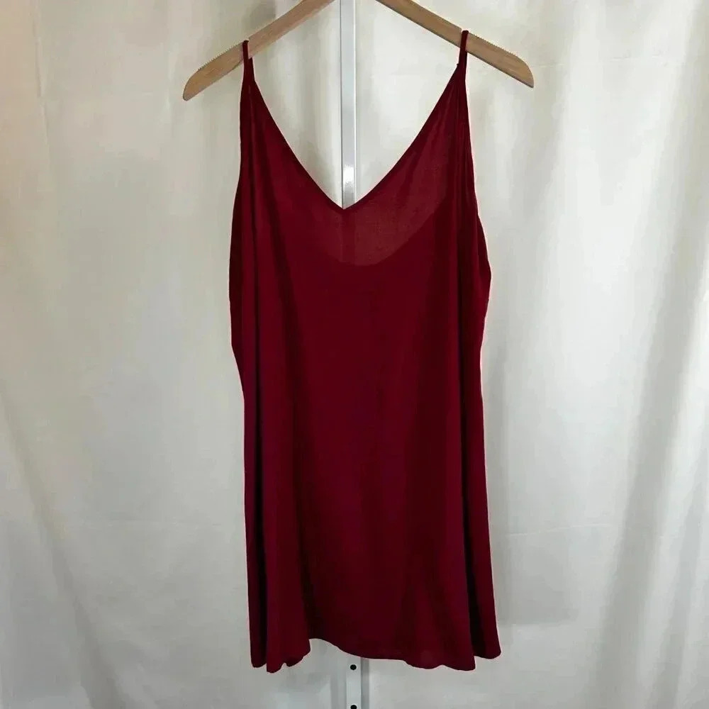 Shyanne Size XXL Slip Dress Deep Red Rust Concert Country Festival Rodeo
